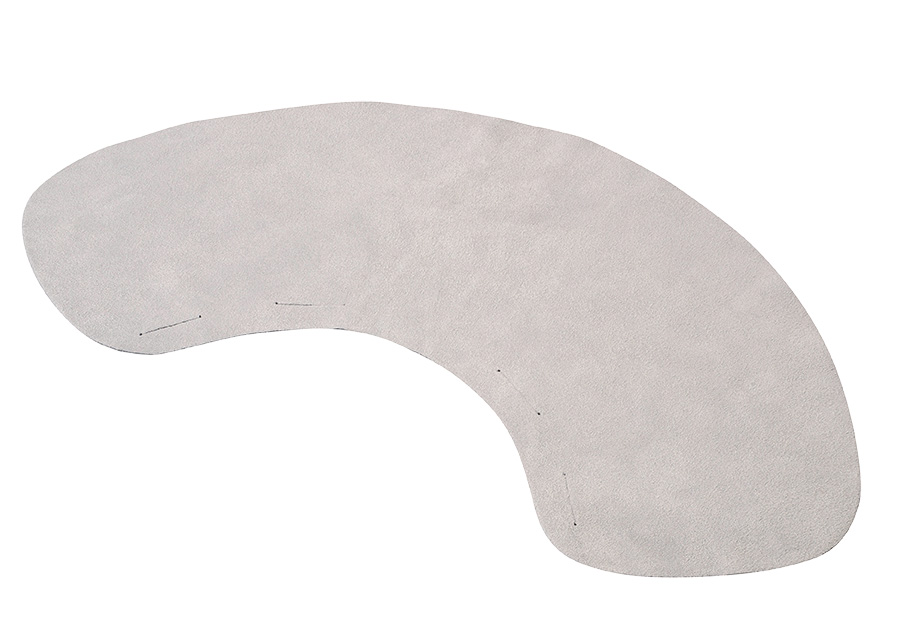 VOSS Nackenschutz aus Spaltleder, mit Schlitzen, 480*200 mm
