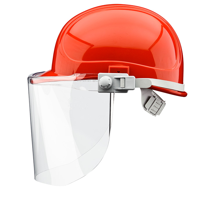 VOSS Elektrikerschutzschild mit Helmhalterung