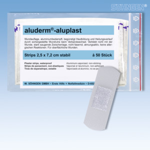 aluderm-aluplast stabil Strips 2,5x7,2 cm 50 Stück