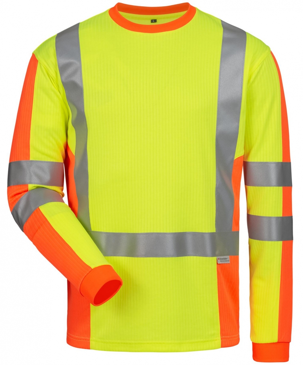 elysee Drachten 23455 UV- und Warnschutz-Langarm-Shirt orange/gelb