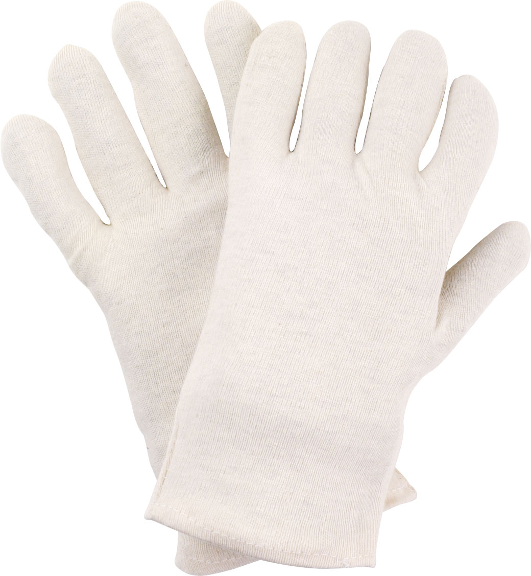 BW-Trikot-Handschuhe, rohweiß, schwere Ausführung, 26cm Länge