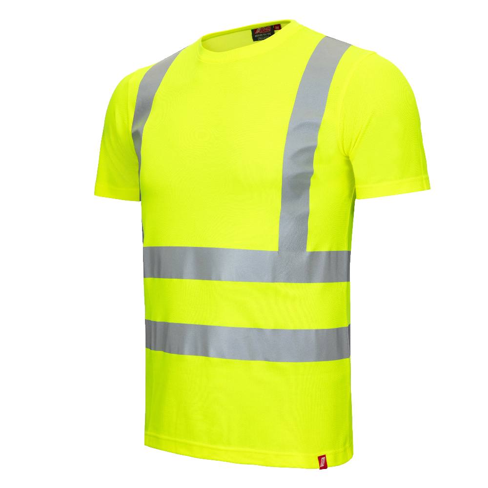 NITRAS Motion Tex Viz Warnschutz T-Shirt mit UV-Schutz 40+