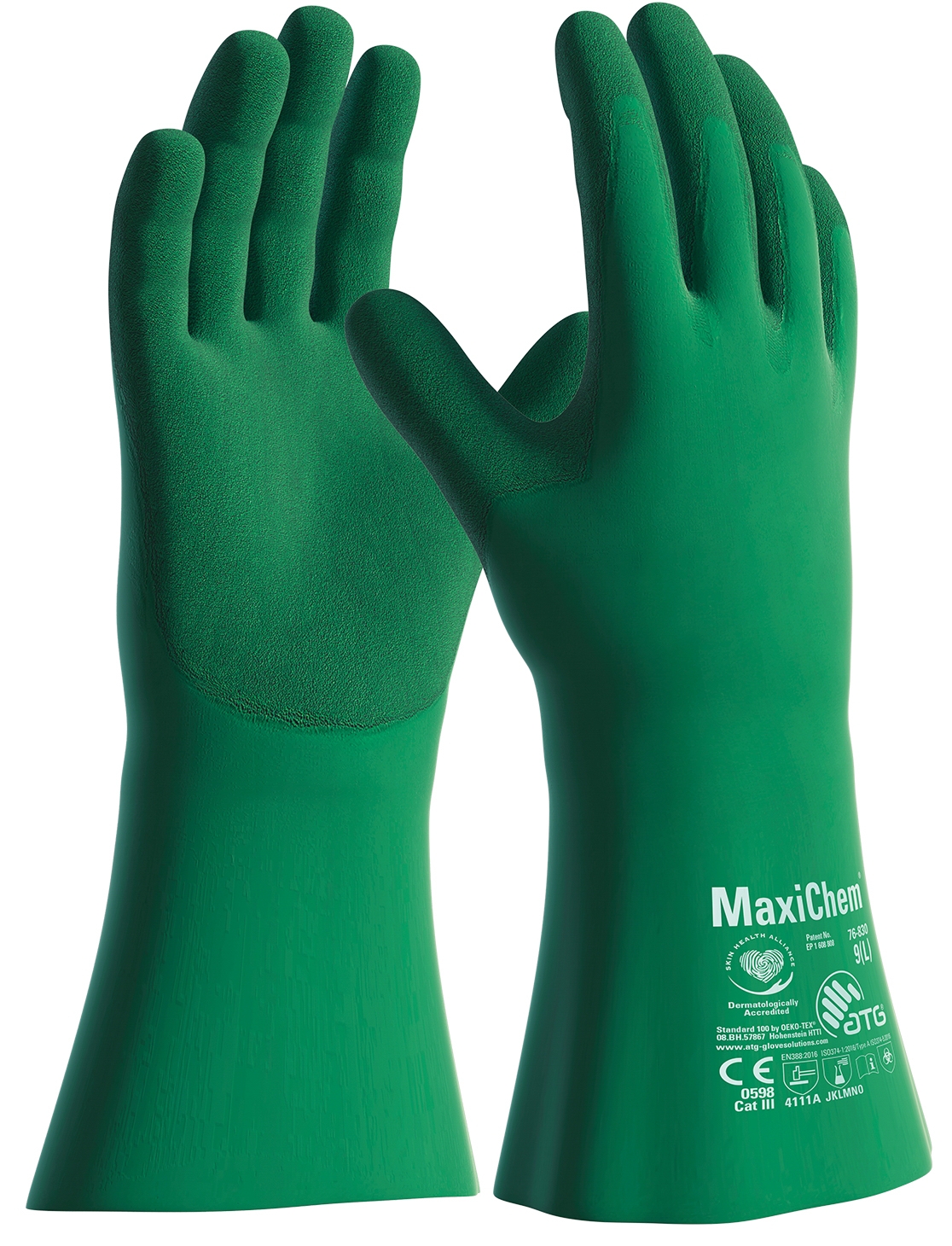 MaxiChem (76-830) ATG Chemikalienschutz-Handschuhe