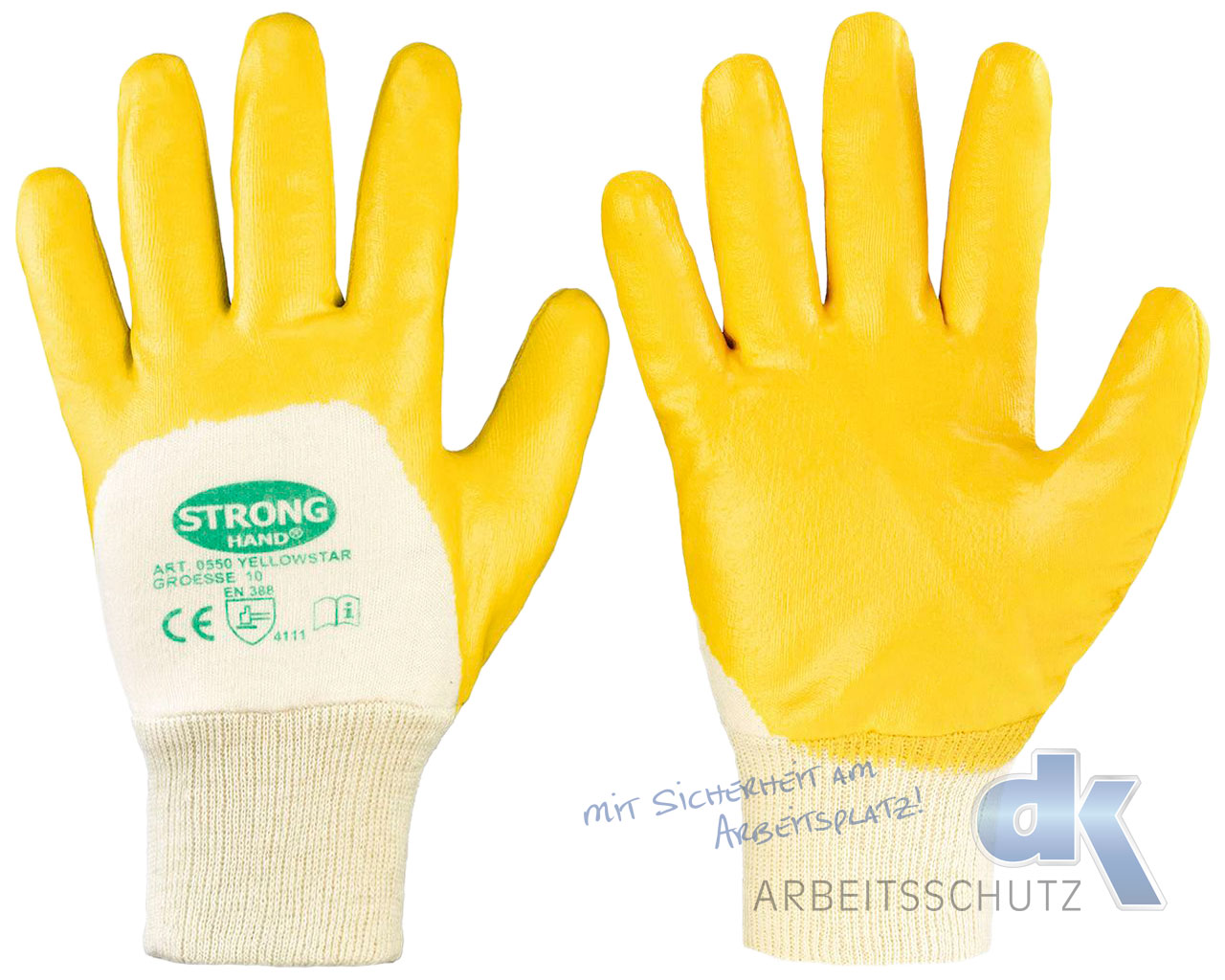 Yellowstar Stronghand Nitril Handschuhe gelb