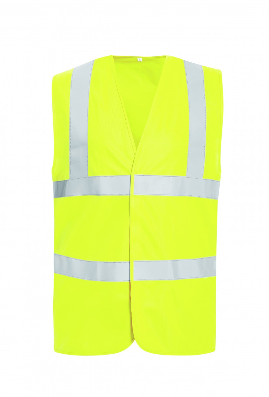 Safestyle Damian flammenhemmende Warnschutz-Weste gelb mit Klettverschluss