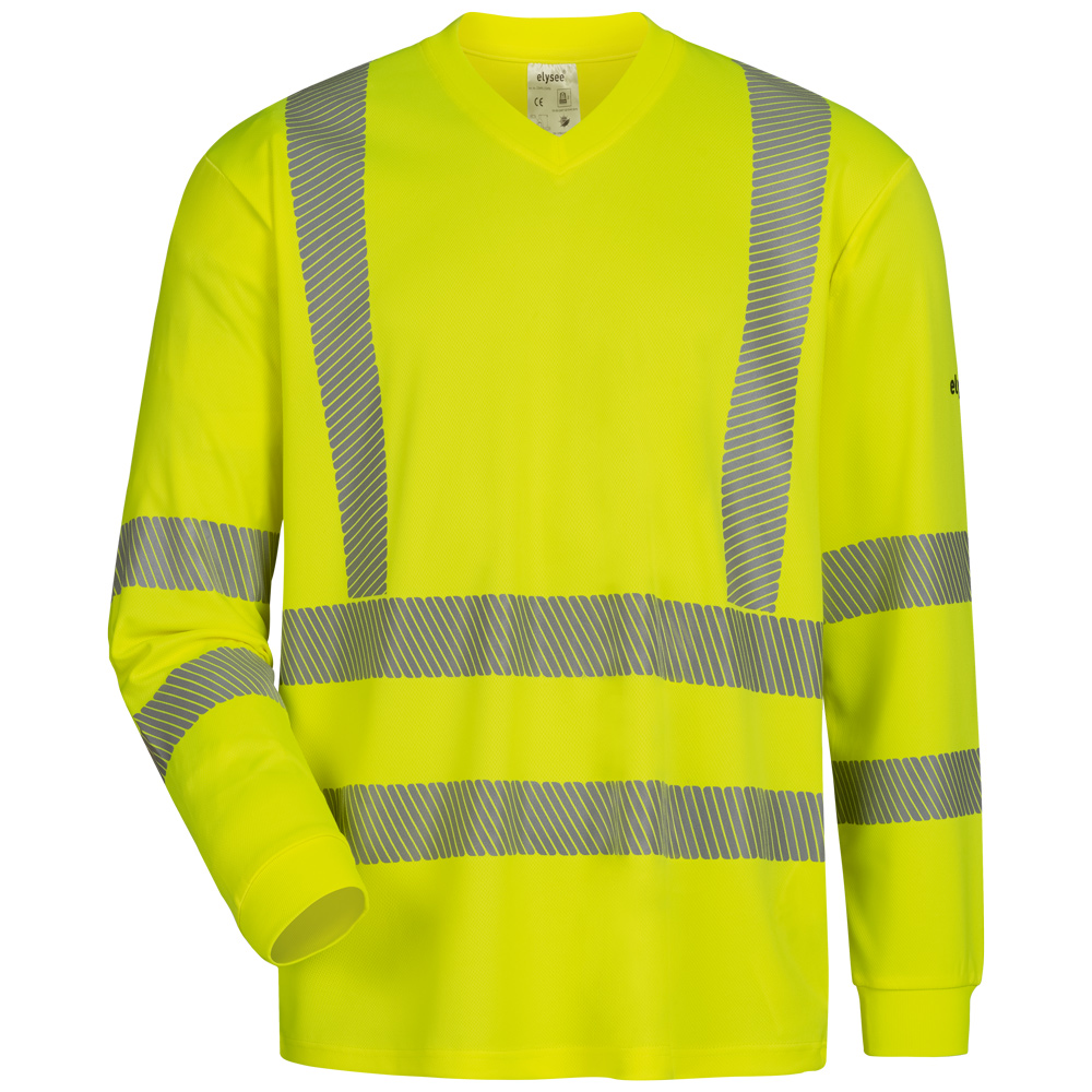 elysee Akkrum 23495 Warnschutz Langarm-Shirt gelb mit UV-Schutz 40+