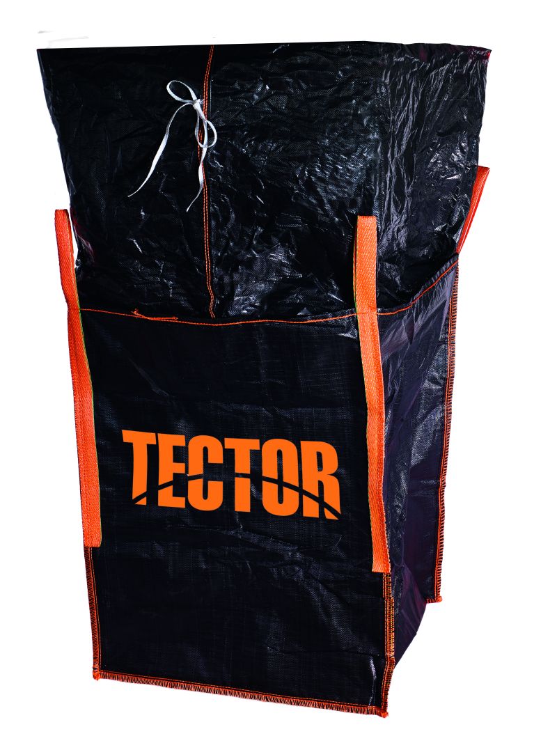 Tector Big Bag schwarz, mit Schürze 90 x 90 x 110 cm, 1.000 kg