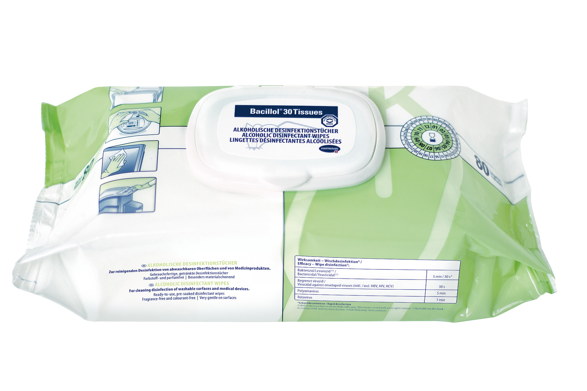 Bacillol® 30 Tissues, Flowpack mit 80 Tüchern