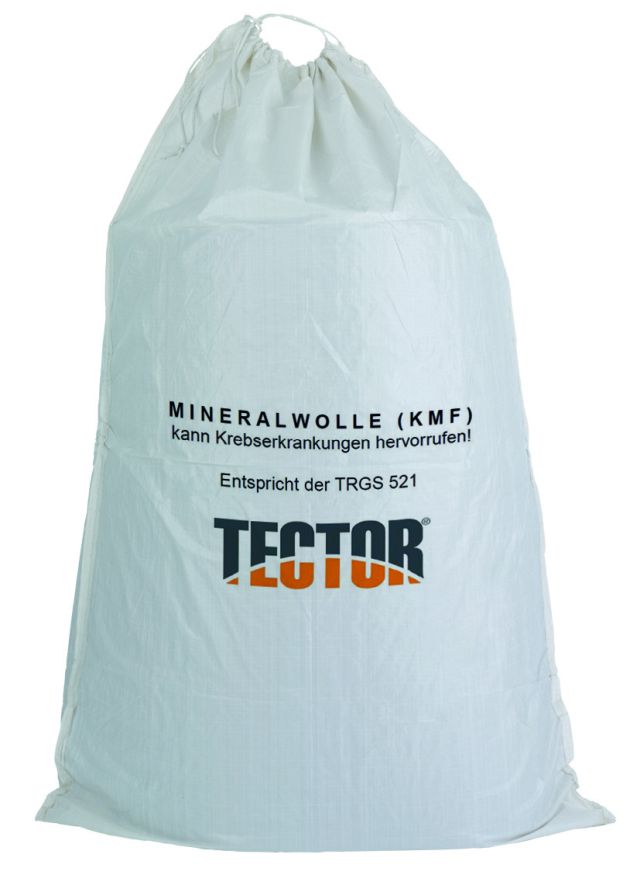 Tector KMF-Sack für Mineralfaserabfälle 140 x 220 cm, unbeschichtet