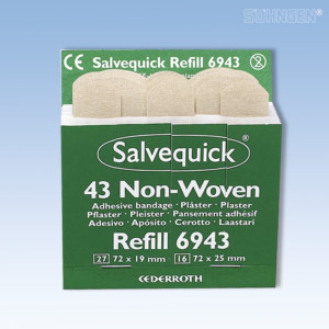 Salvequick Pflaster-Strips Vlies , Refill 6943, 43 Stk