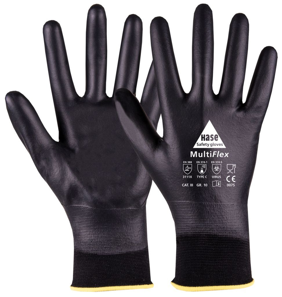 Hase MultiFlex PU-Handschuh mit Viren- und Chemikalienschutz Typ C
