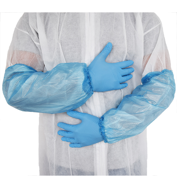 NITRAS® Medical PE-Ärmelschoner weiß, blau oder schwarz ca. 40 cm lang, 2.000 Stück