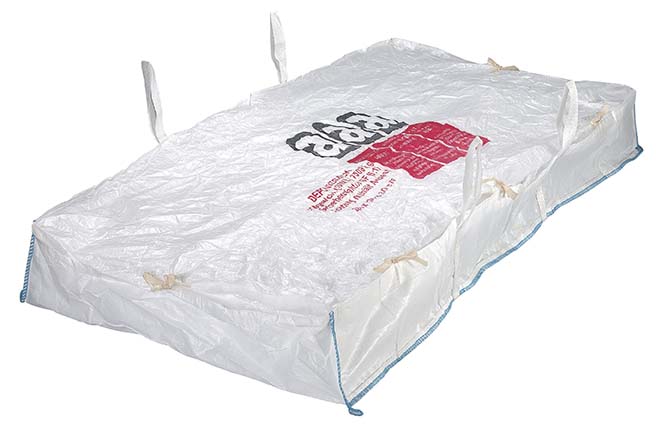 Tector Plattenbag 260x125x30cm, beschichtet, 1.000 kg, Asbest-Aufdruck