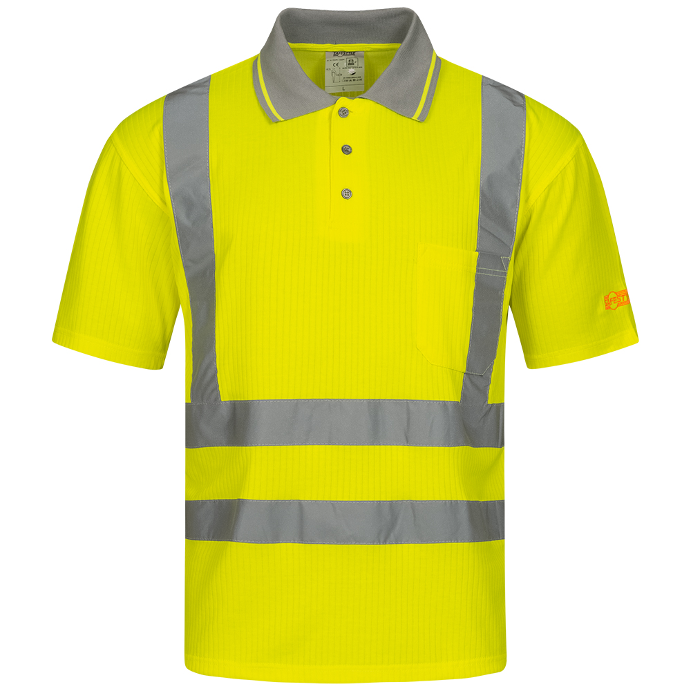 Safestyle Diego Warnschutz-Poloshirt Gelb