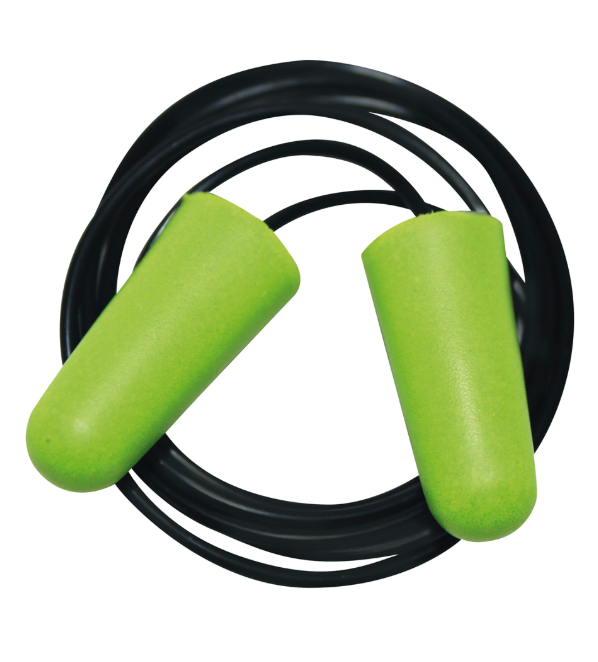 OS Ear Defender ED Comfort Ohrstöpsel mit Kordel, grün, 250 Paar, SNR 37 db(A)