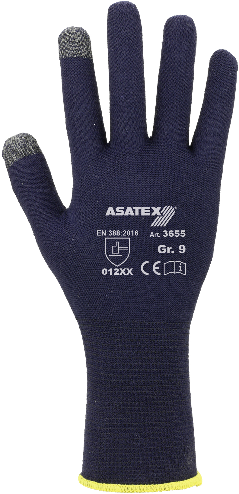 ASATEX 3655 Smartphone Feinstrickhandschuh mit Noppen  blau