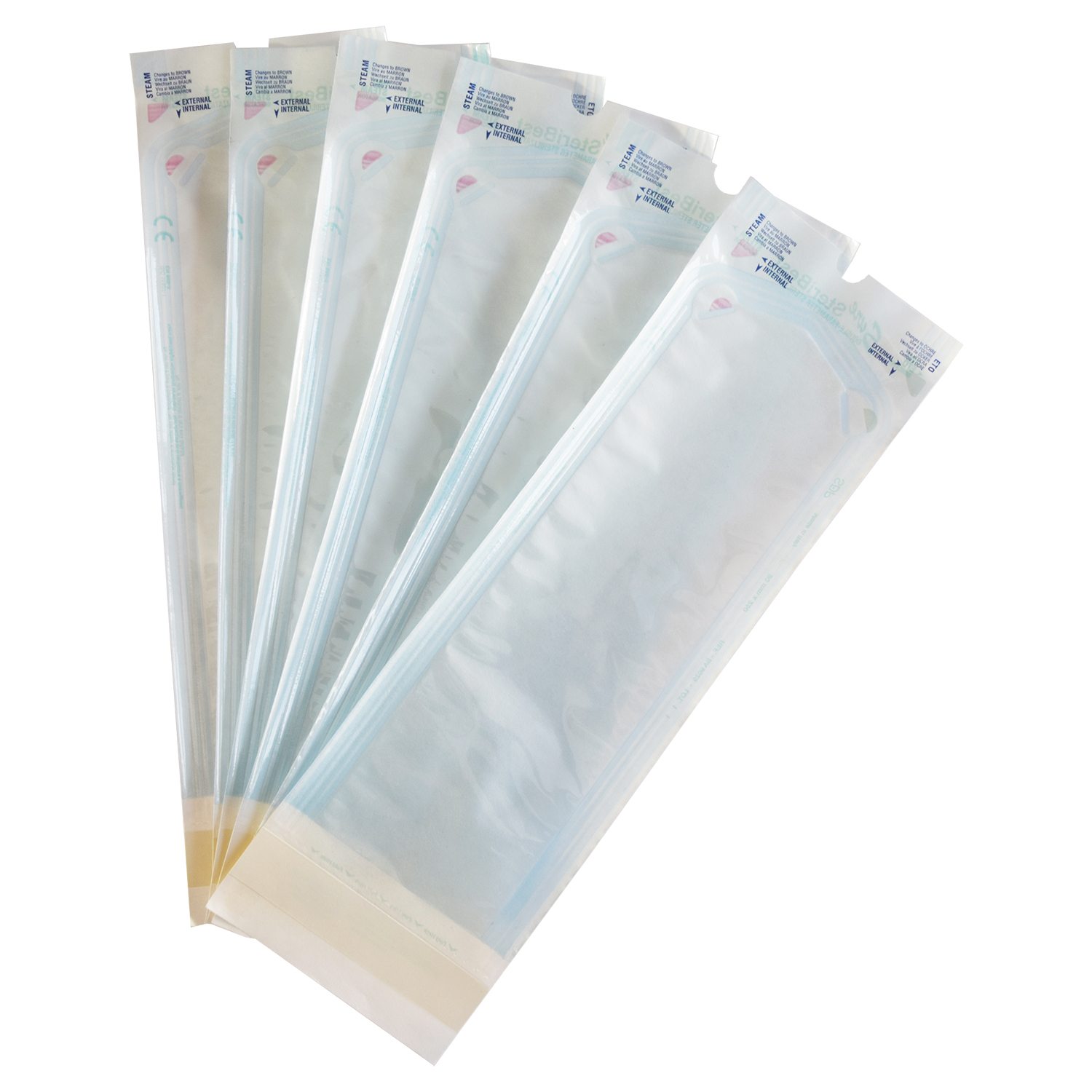 NITRAS® Medical Sterilisationsbeutel mit Dampf- und EO-Gasindikator, selbstklebend