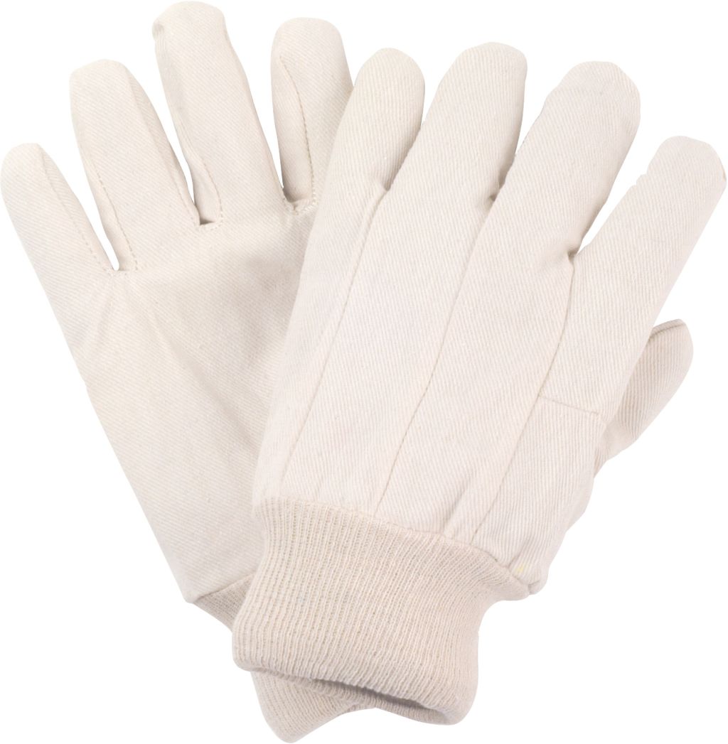 BW-Körper-Handschuhe, rohweiß, 8oz., mit Strickbund