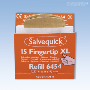 Salvequick Fingerspitzen-Pfl. 15 St. elastisch, Refill 6454